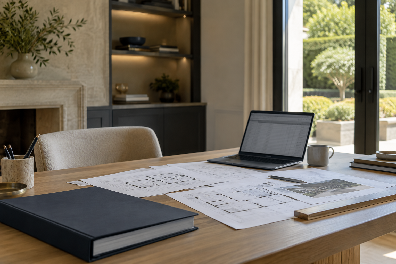 Residential project workspace illustrating ChatGPT Work document review for luxury-home technology teams