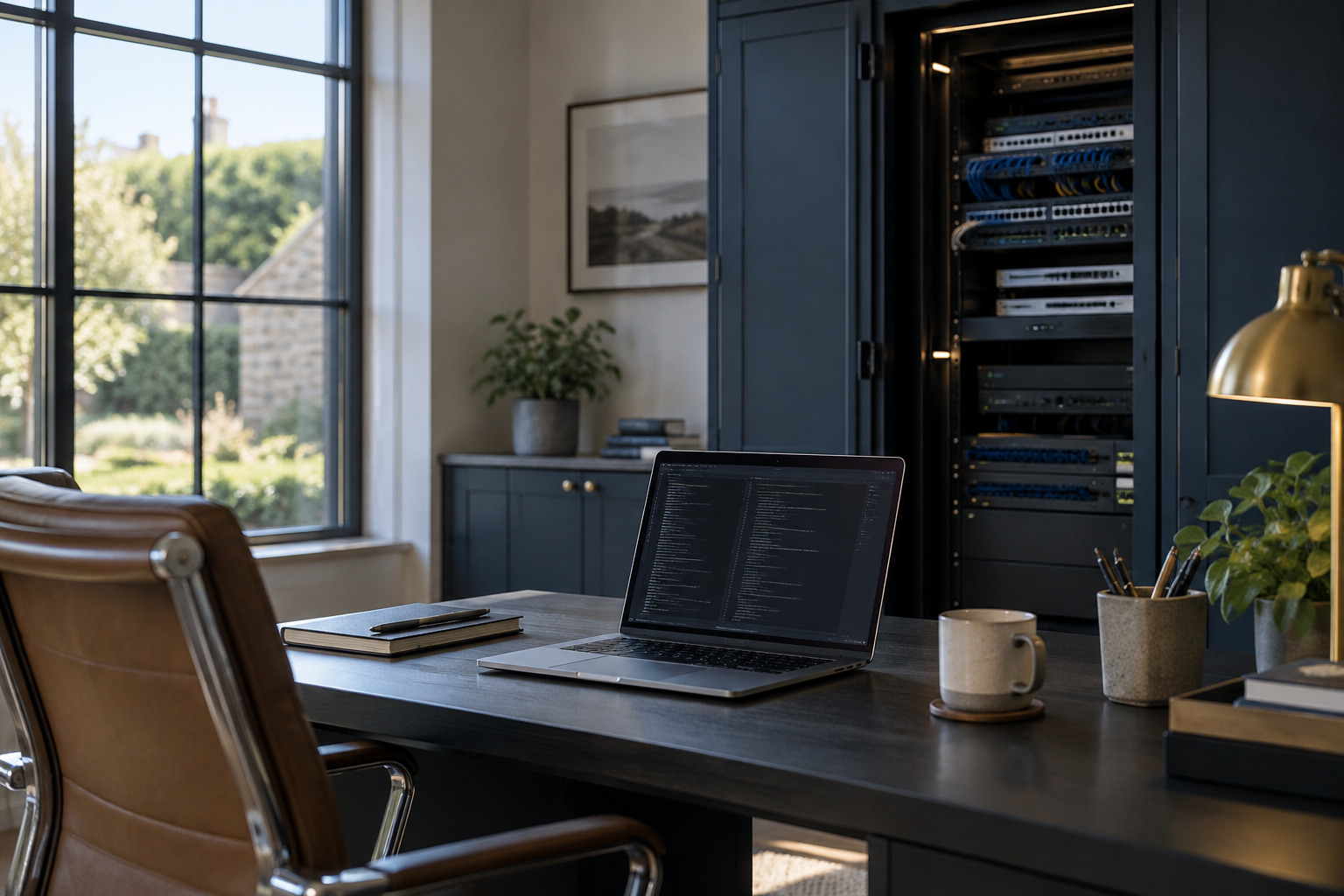 Residential software maintenance workspace illustrating Google OSV-Scanner and custom integration security.