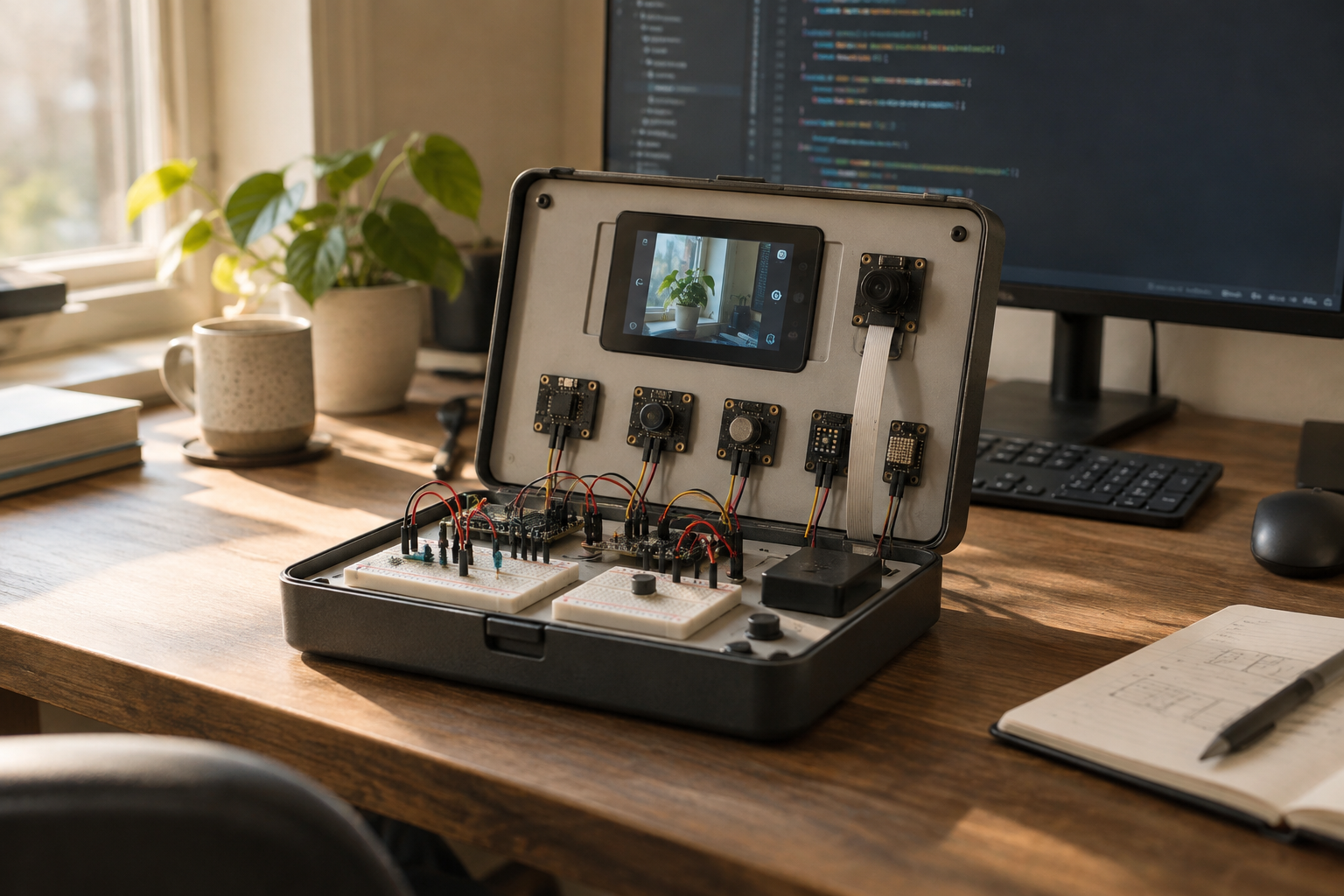 Elecrow CrowPi 3 electronics learning kit with integrated sensors, touchscreen and camera